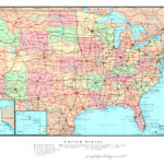 Large Political And Administrative Map Of The Usa With Roads And | Map Of USA States Cities And Highways
