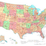 Large Political And Administrative Map Of The Usa With Roads And | Map Of Usa With Cities And Roads
