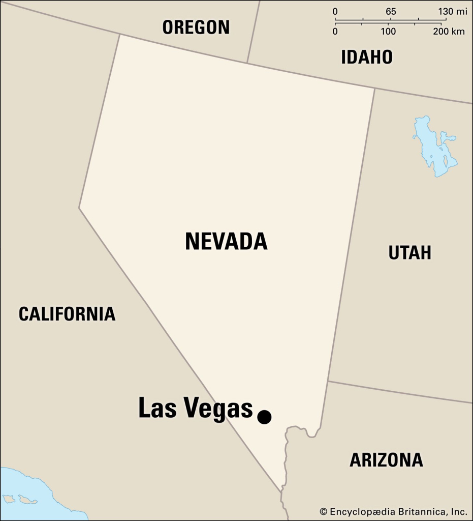 Las Vegas | History, Layout, Population, Map, Economy, &amp;amp; Facts | Las Vegas on a Map of USA