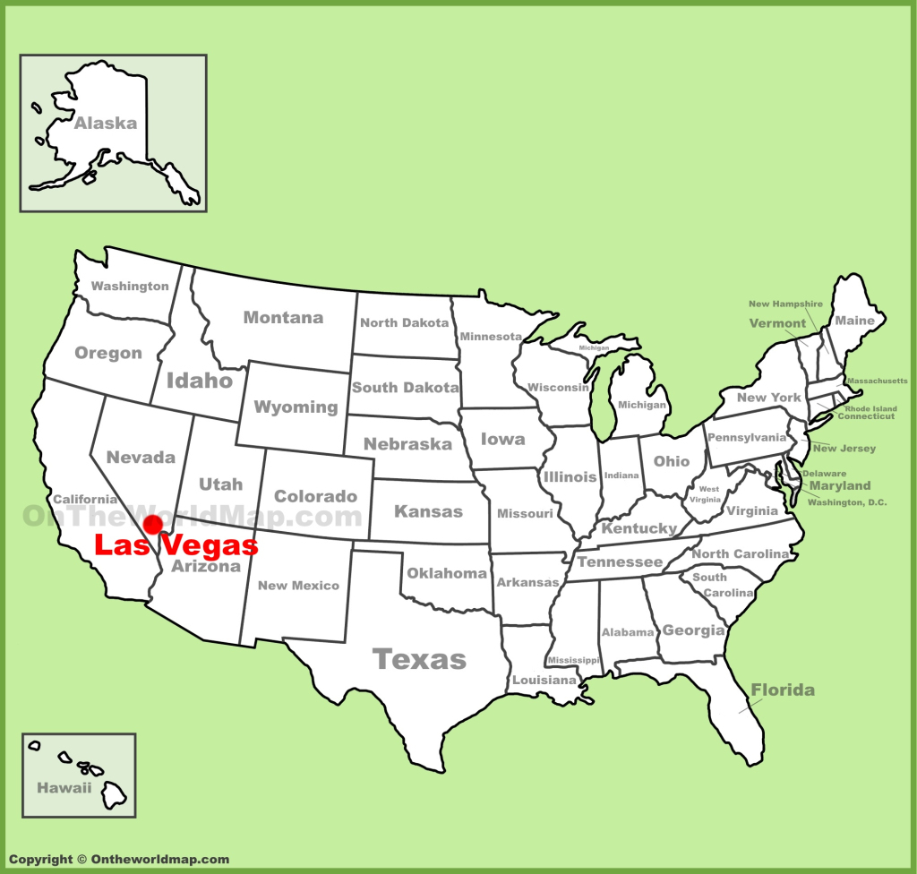 Las Vegas Location On The U.s. Map - Ontheworldmap | Las Vegas on the Map of USA
