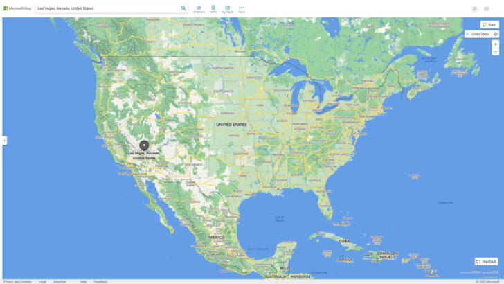 Las Vegas on the Map of USA Las Vegas on the Map of USA