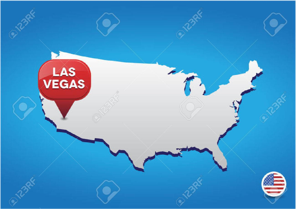 Las Vegas On Usa Map Royalty Free Svg, Cliparts, Vectors, And | Las Vegas on a Map of USA