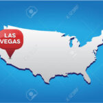 Las Vegas On Usa Map Royalty Free Svg, Cliparts, Vectors, And | Las Vegas On The Map Of USA