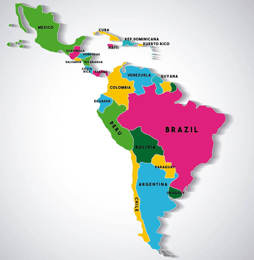 Latin American Countries - Worldatlas | Map of USA Central and South America