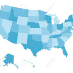 Leere Karte Der Vereinigten Staaten Von Amerika, Alias Usa | Simple Map Of The USA