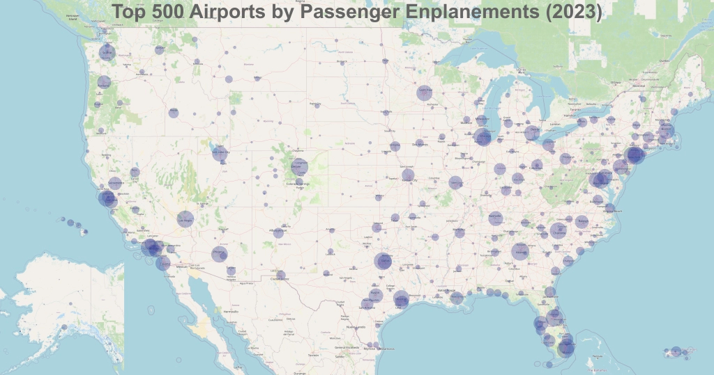 List Of Airports In The United States - Wikipedia | Map Of International Airports Usa