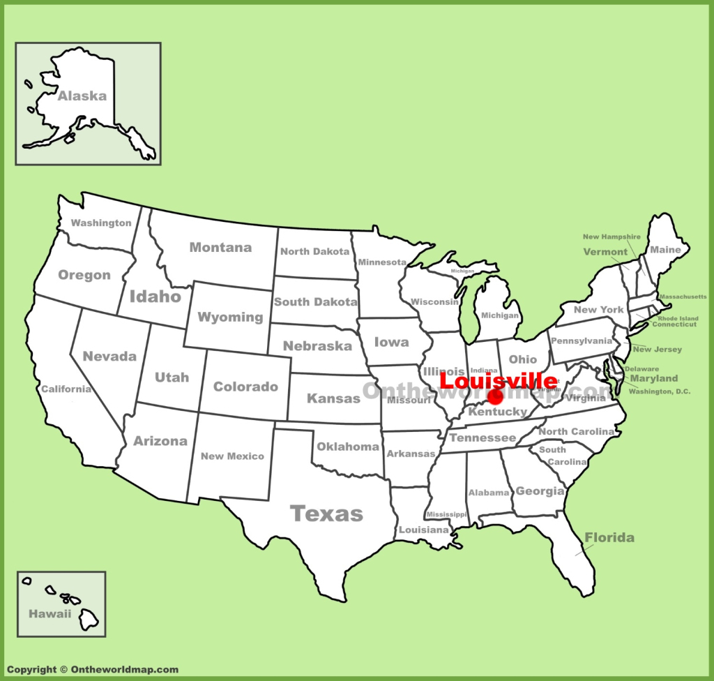 Louisville Location On The U.s. Map - Ontheworldmap | Louisville on Map of USA