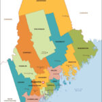 Maine County Map   Usa Geographic Regions | Map Of Bangor Maine Usa