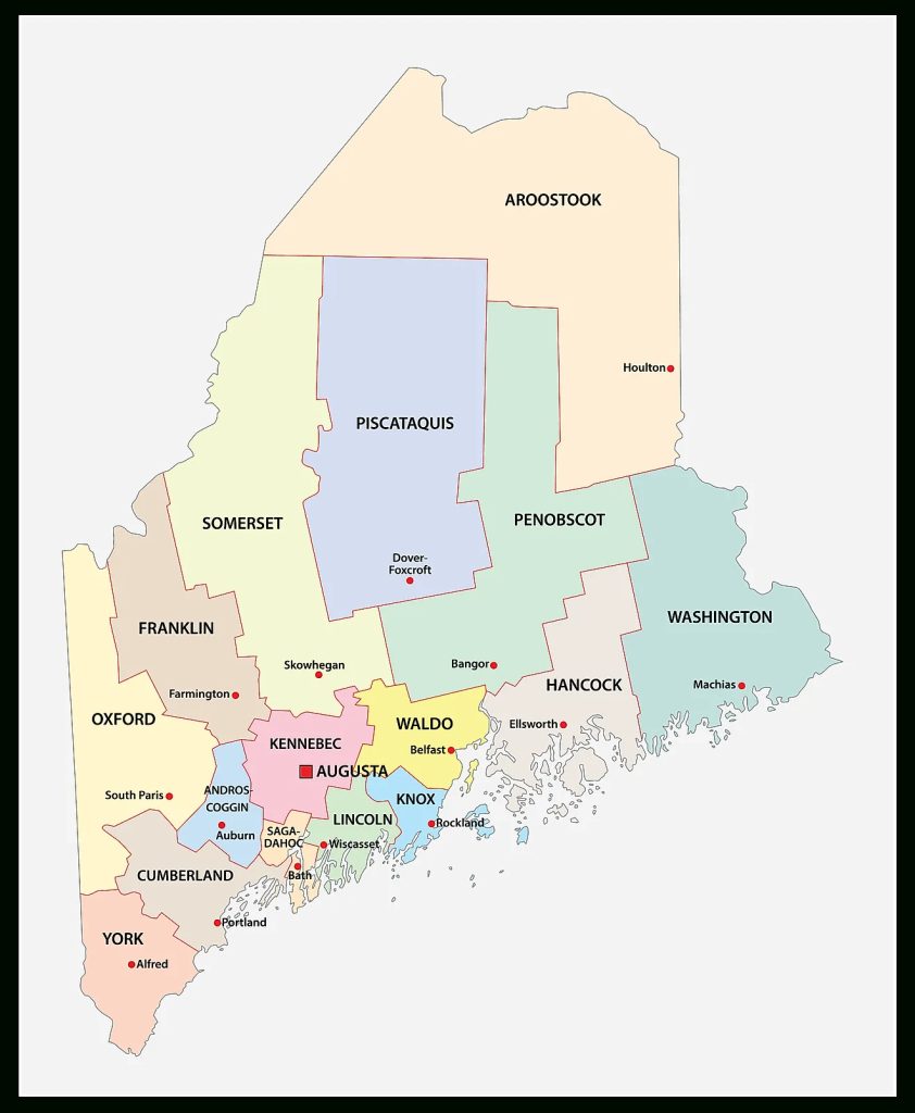 Maine Maps &amp;amp; Facts - World Atlas | County Map Of Maine Usa