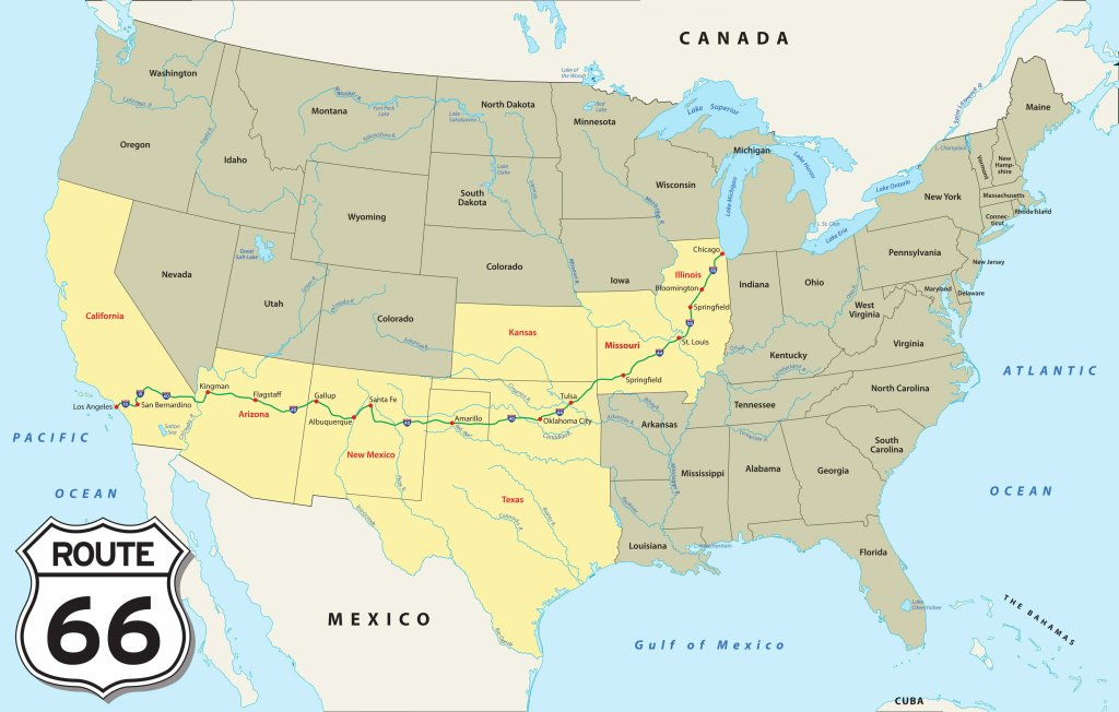 Making Sense Of The Route 66 Map | Map Of Route 66 Usa