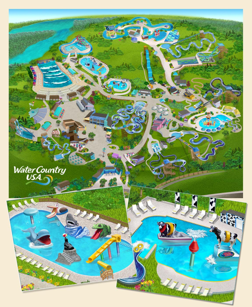 Map A Park | | Map of Water Country USA