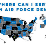 Map Of Air Force Bases Where Dentists Can Serve | Map Of Usaf Bases In Usa