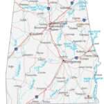 Map Of Alabama   Cities And Roads   Gis Geography | Road Map Of Alabama Usa