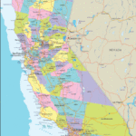 Map Of California   California Map With Cities, Counties And Roads | Detailed Map Of California USA