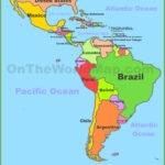 Map Of Central And South America   Ontheworldmap | Map Of Usa Central And South America