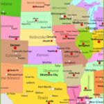 Map Of Central United States   Ontheworldmap | Map Of Central USA With States And Cities