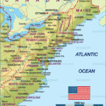 Map Of East Coast Usa (Region In United States) | Welt Atlas.de | Maps Of East Coast USA