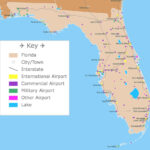 Map Of Florida Airports | Map Of Airports In Florida USA