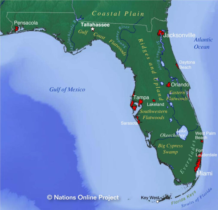 Google Map of Florida USA