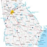 Map Of Georgia   Cities And Roads   Gis Geography | Google Map Of Georgia USA