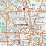 Map Of Houston, Texas   Gis Geography | Street Map Of Houston Texas Usa