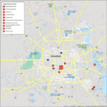 Map Of Houston, Texas   Gis Geography | Street Map Of Houston Texas USA