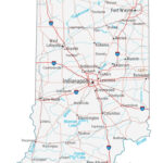Map Of Indiana   Cities And Roads   Gis Geography | Road Map Of Indiana Usa