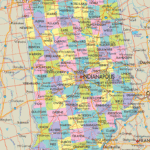 Map Of Indiana   Indiana Map With Cities, Counties And Roads | Road Map Of Indiana USA