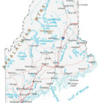 Map Of Maine   Cities And Roads   Gis Geography | Road Map Of Maine Usa