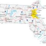 Map Of Massachusetts   Cities And Roads   Gis Geography | Road Map Of Massachusetts USA