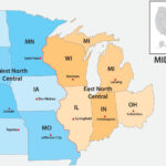 Map Of Midwest Us | Mappr | Map Of North Central Region USA