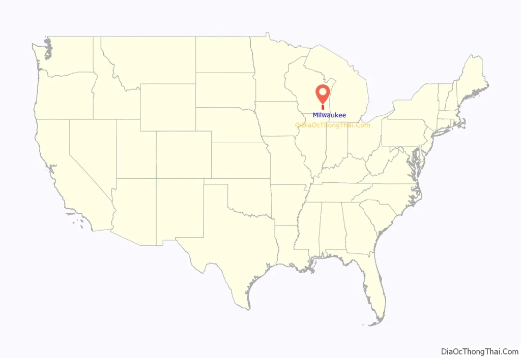 Map Of Milwaukee County, Wisconsin - Thong Thai Real | Milwaukee On Map Of Usa