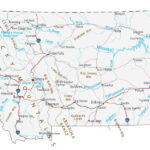 Map Of Montana   Cities And Roads   Gis Geography | Map Of Northern Montana USA