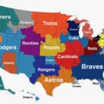 Map Of Most Searched Mlb Teams Across The Us : R/Baseball | Map Of Baseball Teams In USA