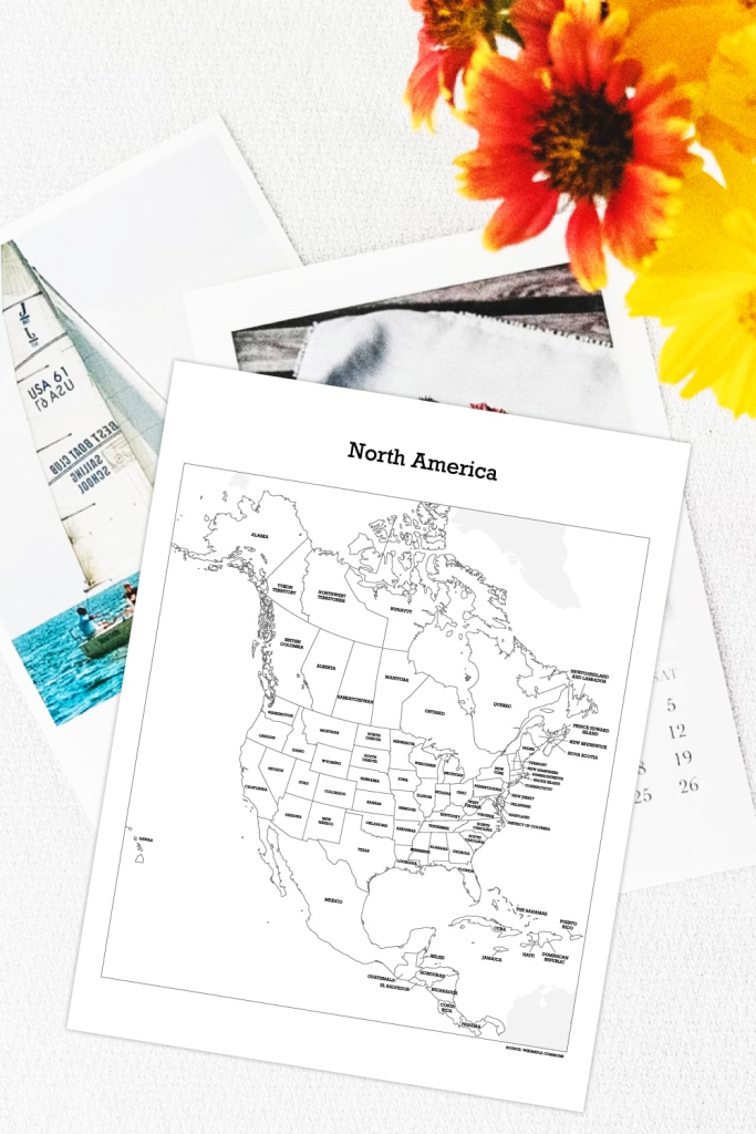 Map Of North America And Canada Free Printables | Free Printable Map Of Canada And Usa