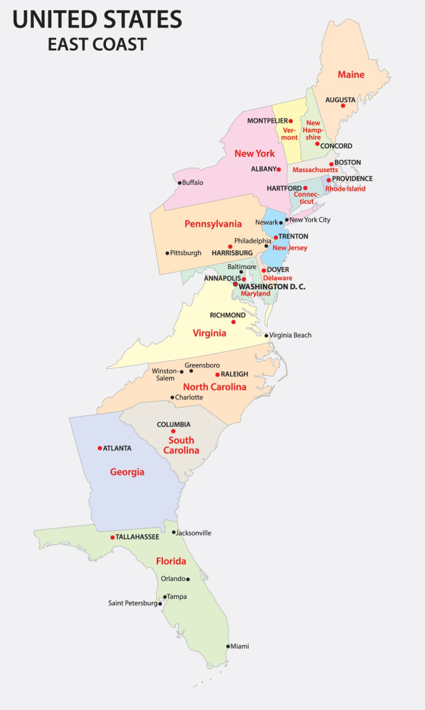 Map Of Northeastern United States | Mappr | Map Of Northeast Coast Of Usa