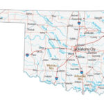 Map Of Oklahoma   Cities And Roads   Gis Geography | Oklahoma City Map Of Usa