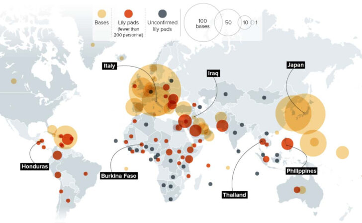 Map of Military Bases in USA Map of Military Bases in USA
