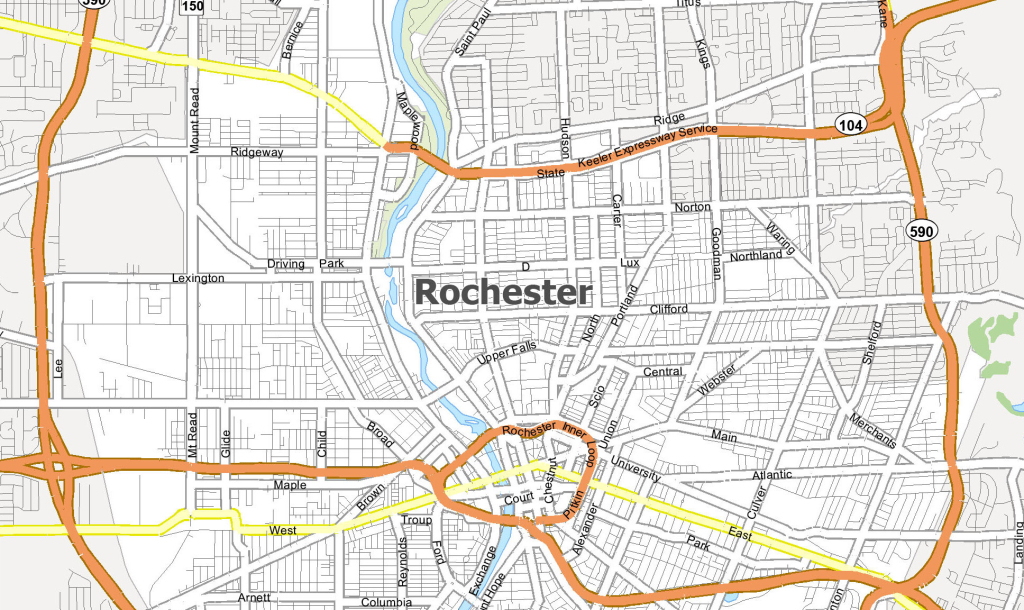 Map Of Rochester, New York - Gis Geography | Map of Rochester New York USA