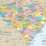 Map Of South Carolina   South Carolina Map With Cities, Counties | Road Map Of South Carolina Usa