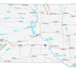 Map Of South Dakota   Cities And Roads   Gis Geography | Road Map Of South Dakota Usa