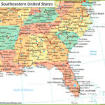 Map Of Southeastern United States   Ontheworldmap | Printable Map Of Southeast USA With Cities