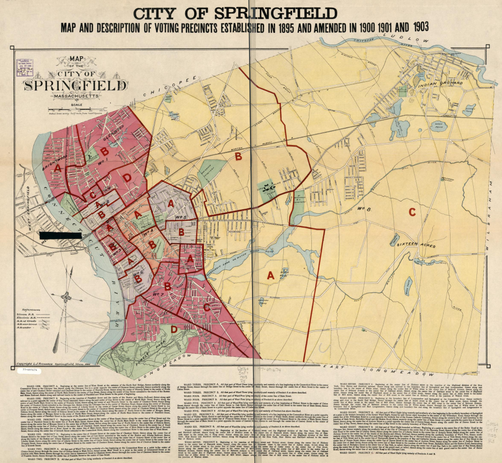 Map Of The City Of Springfield, Massachusetts. | Library Of Congress | Map Of Springfield Massachusetts Usa
