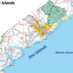 Map Of The Sea Islands | South Carolina, Georgia, U.s. | Detailed | Map Of Islands Off East Coast Usa