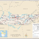 Map Of The State Of Tennessee, Usa   Nations Online Project | Map Of Eastern USA Tennessee And Washington Dc Free Printable