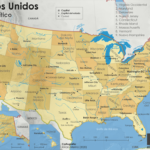 Map Of The United States In Spanish : R/Mapporn | Map Of USA In Spanish