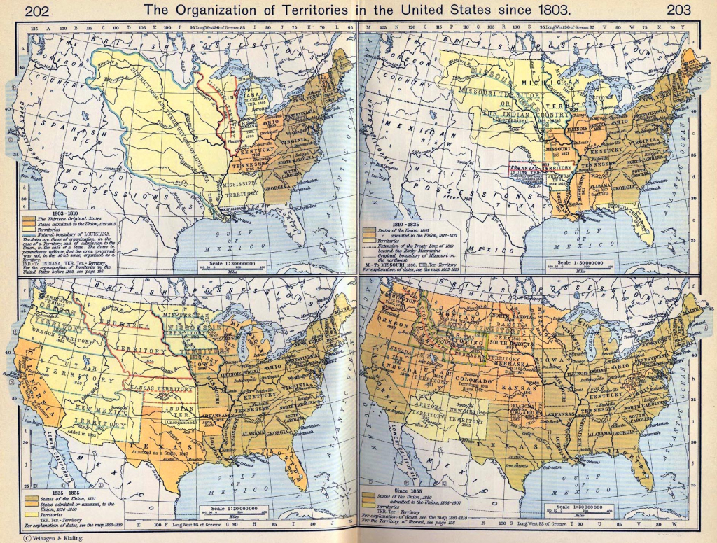 Map Of The United States Since 1803 | Map Of Usa In 1803