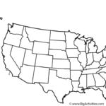 Map Of The United States With Title And States   Coloring Page | Coloring Pages Of USA Map