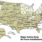 Map Of The Us With All Air Force Bases: Just In Case Of Red Dawn | Map Of USAf Bases In USA