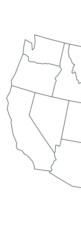 Map Of The Usa, Blank Map Of North America, United States Outline | Blank Map Of Western Usa